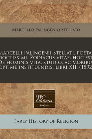 Cover of Marcelli Palingenii Stellati, Poetae Doctissimi, Zodiacus Vitae