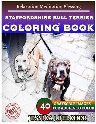 Book cover for Staffordshire Bull Terrier Coloring Books