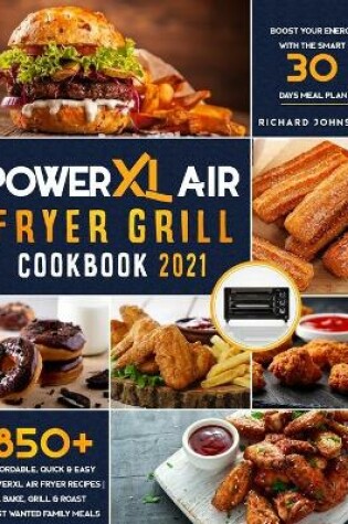 Cover of PowerXL Air Fryer Grill Cookbook 2021