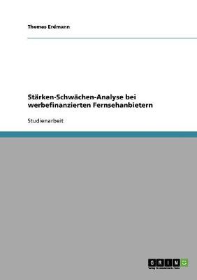 Book cover for Starken-Schwachen-Analyse bei werbefinanzierten Fernsehanbietern