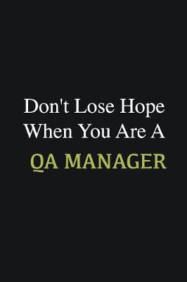 Book cover for Don't lose hope when you are a QA manager
