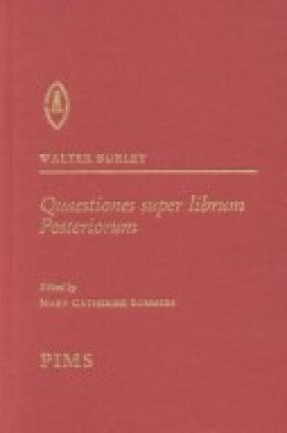 Cover of Quaestiones Super Librum Posteriorum