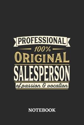 Book cover for Professional Original Salesperson Notebook of Passion and Vocation