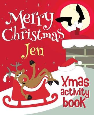 Book cover for Merry Christmas Jen - Xmas Activity Book