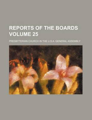 Book cover for Reports of the Boards Volume 25