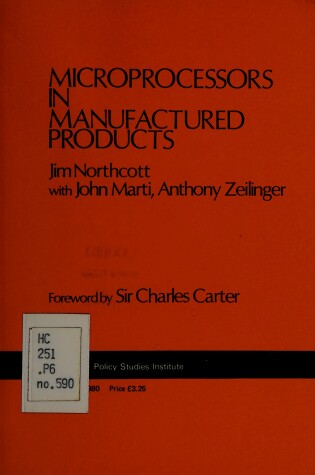 Cover of Microprocessors in Manufactured Products