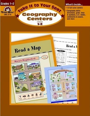 Book cover for Geography Centers, Grades 1-2