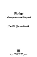 Book cover for Sludge: Management and Disposal