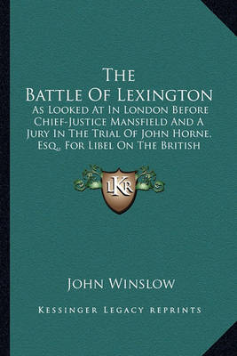 Book cover for The Battle of Lexington the Battle of Lexington