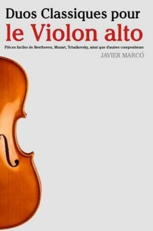 Cover of Duos Classiques Pour Le Violon Alto