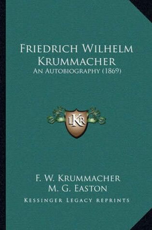 Cover of Friedrich Wilhelm Krummacher Friedrich Wilhelm Krummacher