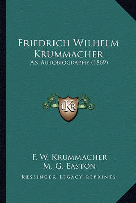 Book cover for Friedrich Wilhelm Krummacher Friedrich Wilhelm Krummacher