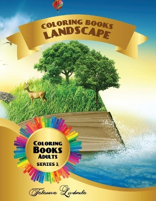 Book cover for Coloring Book Landscape Adults