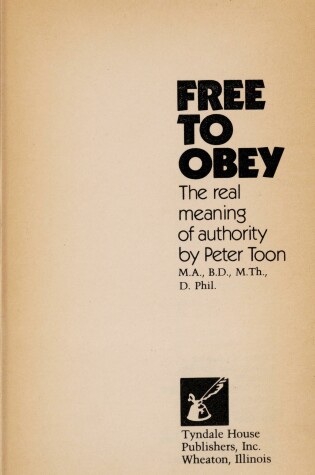 Cover of Free to Obey