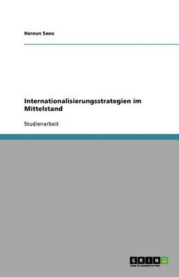 Book cover for Internationalisierungsstrategien im Mittelstand