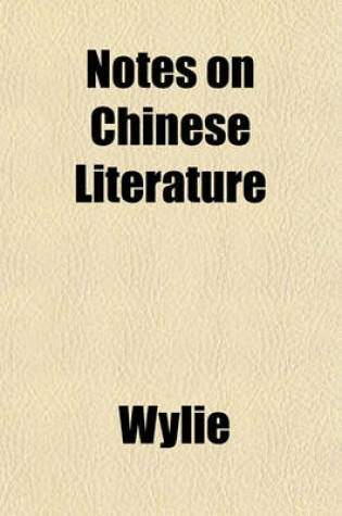 Cover of Notes on Chinese Literature