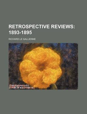 Book cover for Retrospective Reviews (Volume 2); 1893-1895