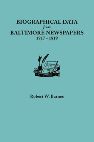 Cover of Biographical Data from Baltimore Newspapers, 1817-1819