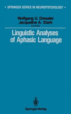 Cover of Linguistic Analyses of Aphasic Language