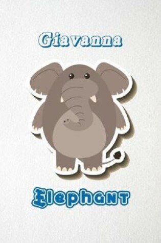 Cover of Giavanna Elephant A5 Lined Notebook 110 Pages