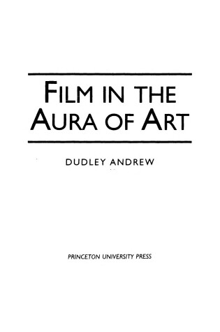 Cover of Film in the Aura of Art