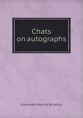 Book cover for Chats on autographs