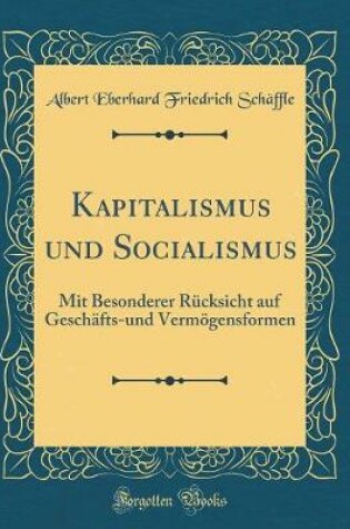 Cover of Kapitalismus Und Socialismus