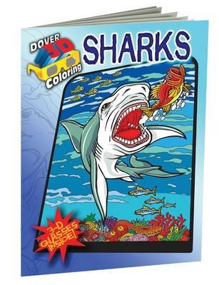 Book cover for 3-D Coloring Book - Sharks