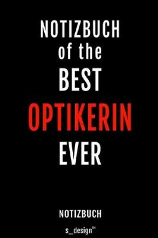 Cover of Notizbuch fur Optiker / Optikerin