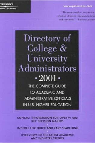 Cover of College & Univ Administrators