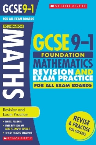 Cover of Maths Foundation Revision and Exam Practice Book for All Boards
