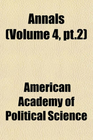 Cover of Annals (Volume 4, PT.2)