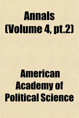 Book cover for Annals (Volume 4, PT.2)