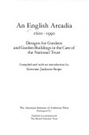 Cover of An English Arcadia, 1600-1990