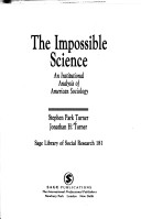 Book cover for The Impossible Science