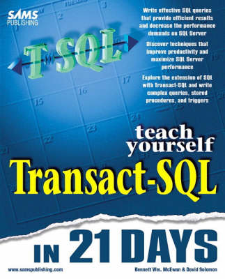 Book cover for Sams Teach Yourself Transact-SQL in 21 Days