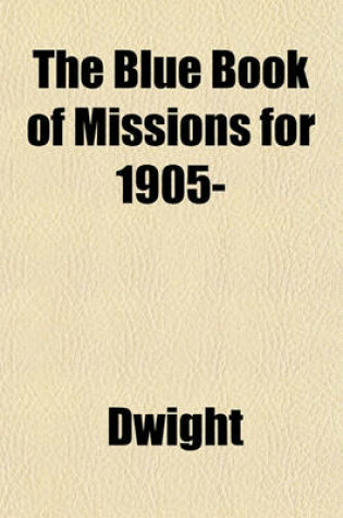 Cover of The Blue Book of Missions for 1905-