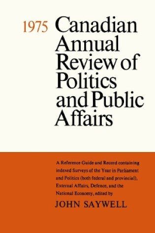 Cover of Cdn Annual Review 1975