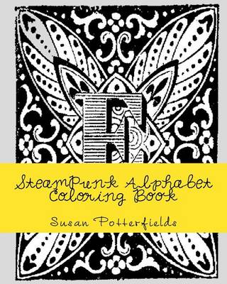 Book cover for SteamPunk Alphabet Coloring Book