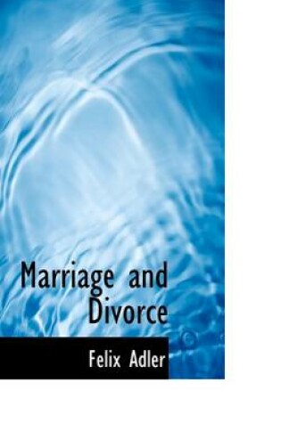 Cover of Marriage and Divorce