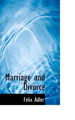 Book cover for Marriage and Divorce