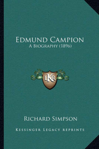 Cover of Edmund Campion Edmund Campion