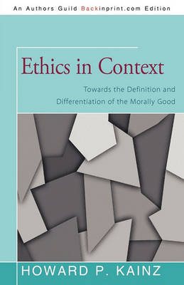Book cover for Ethics in Context