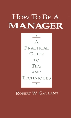 Book cover for How to be a Manager