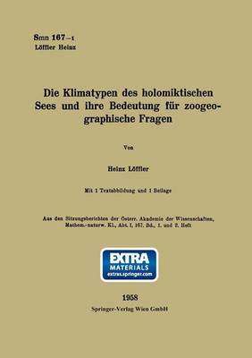 Book cover for Die Klimatypen Des Holomiktischen Sees Und Ihre Bedeutung Fur Zoogeographische Fragen