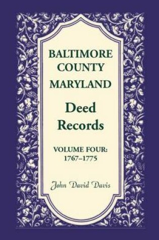 Cover of Baltimore County, Maryland, Deed Records, Volume 4