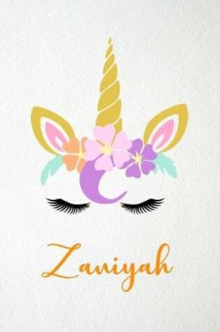 Cover of Zaniyah A5 Lined Notebook 110 Pages