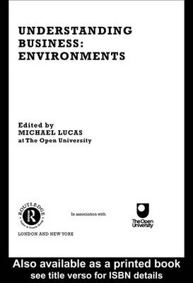 Book cover for Understanding Business Environments