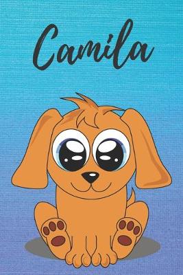 Book cover for Camila dog coloring book / notebook / journal / diary