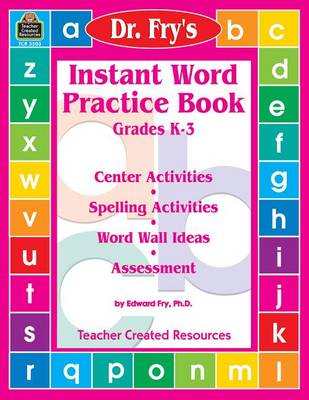 Book cover for Instant Word Practice Book by Dr. Fry